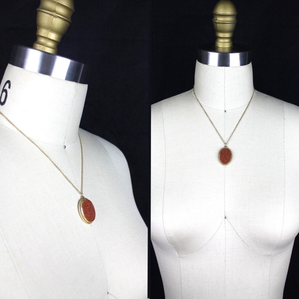 Vintage Goldstone Necklace
